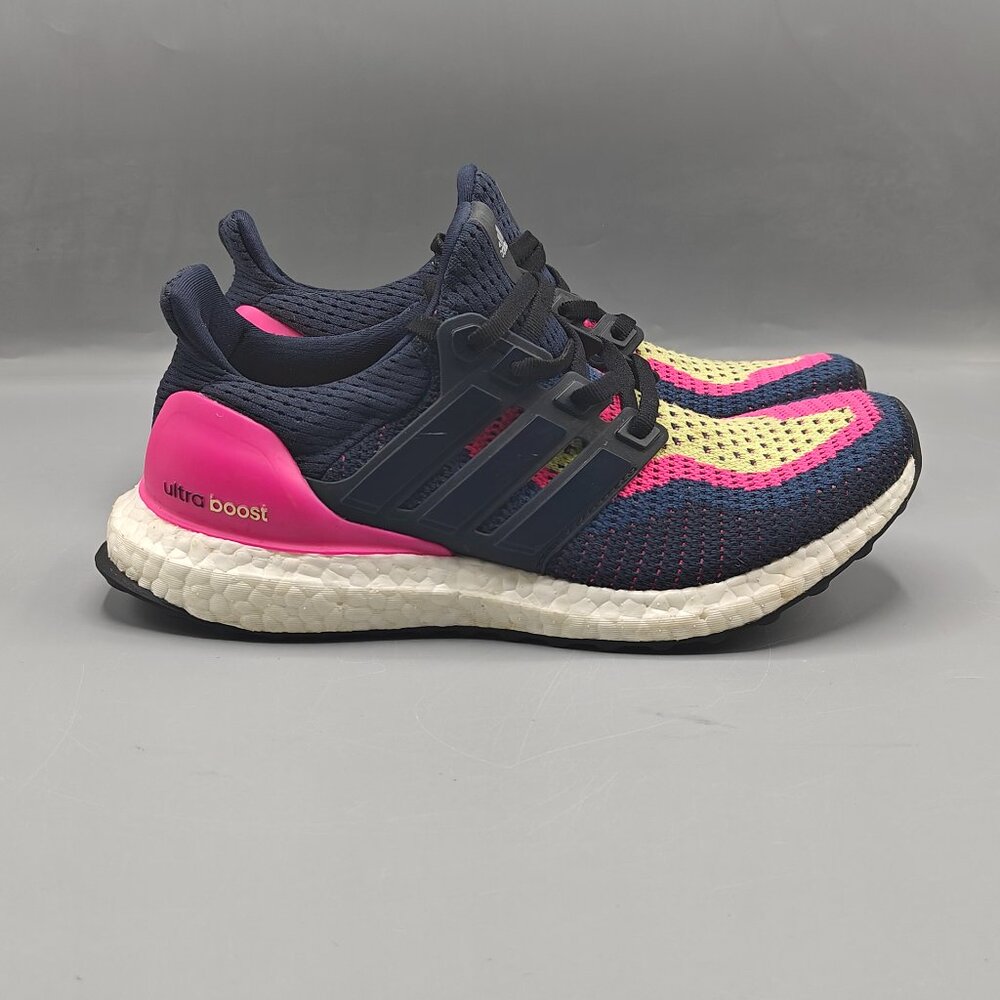 Adidas Ultraboost 2.0 Sneakers in Night Navy and Pink